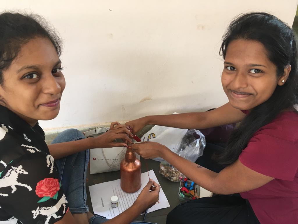 GoaScience's tweet photo. The students of the Goa College of Home Science were thrilled to participate in a Glass Bottle Décor Competition organized by the Nature Club of the College. This was an endeavor by the Nature Club to introduce students to the ideas of “Recycling” and ‘Up’Cycling https://t.co/DUqI1lFM9B
