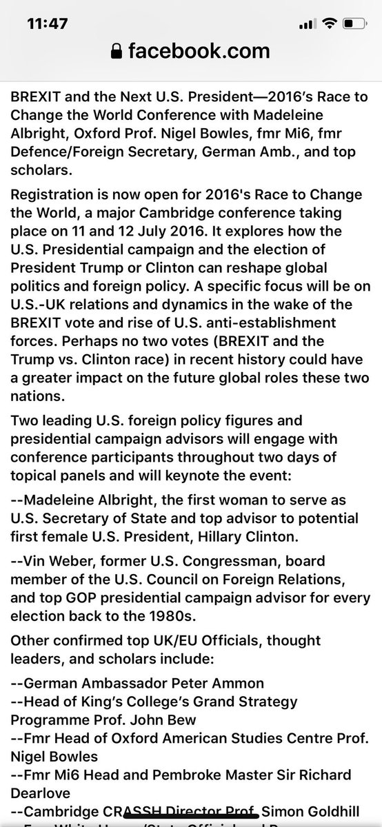 janemiami's tweet photo. At the heart of this #TrumpRussiaCollusion thing may well be a cabal of globalists who were working against #Brexit. Convince me that I am wrong. #StevenSchrage #Schrage  #Romney #DoS https://t.co/6bLNpeROPF