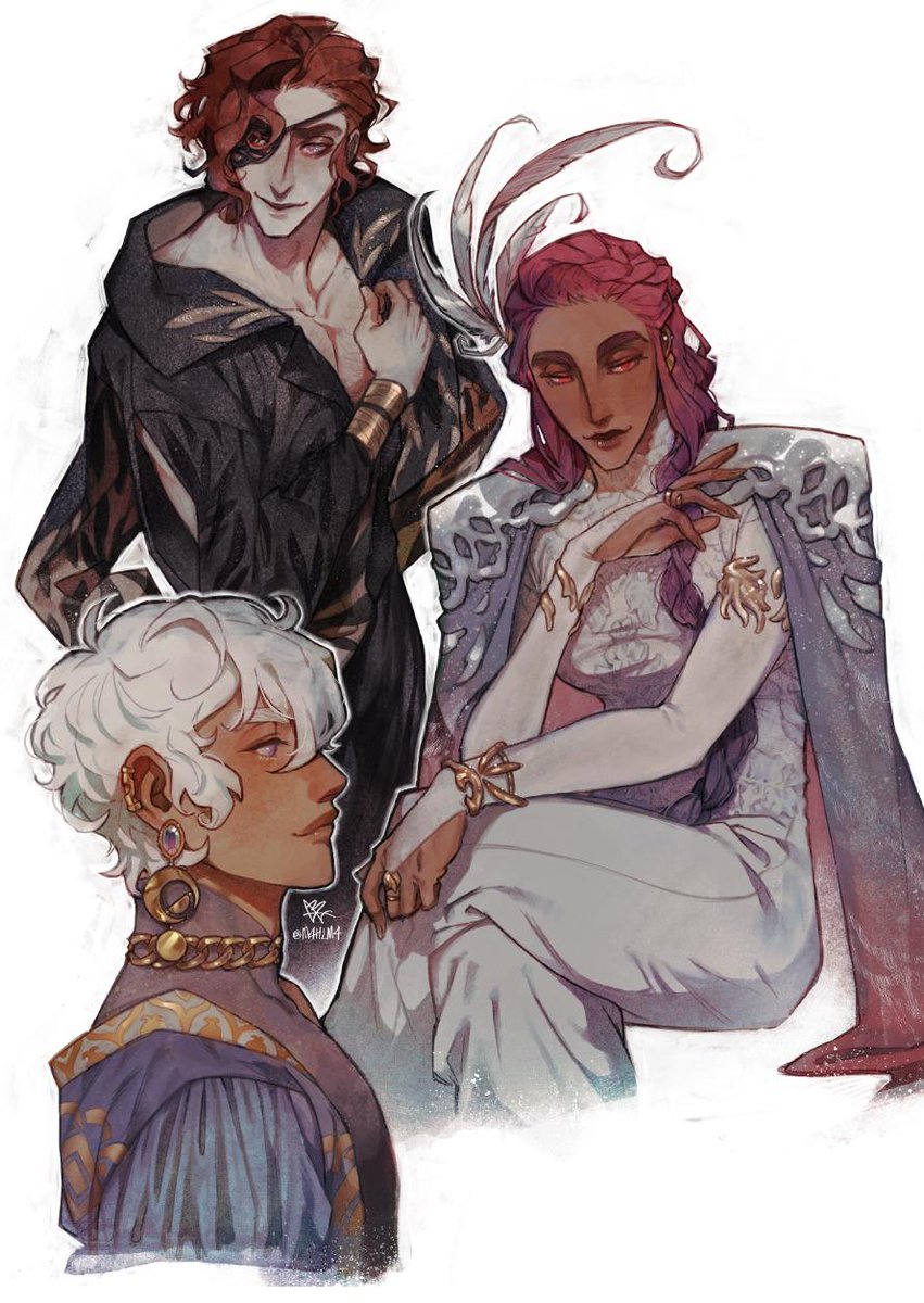 M4hlM4's tweet photo. I just. . . love all of them so much #TheArcanaGame https://t.co/SkY3f5A7yp