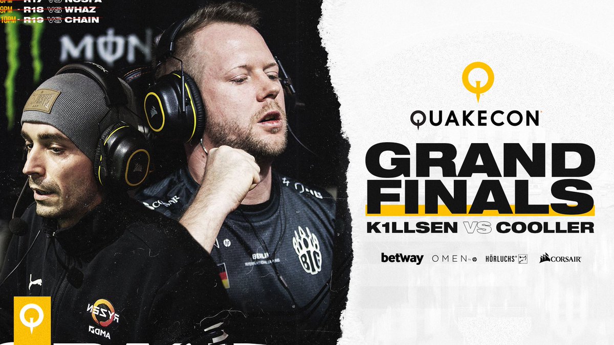 BIGCLANgg's tweet photo. It's championship Sunday at #QuakeCon2019 and @k1llsen is looking to take it all in the grand final against @AntonSingov tonight at ten!

Watch: https://t.co/WWqDAadAjt

#GOBIG #BIGQUAKE https://t.co/l4p4UrALXr