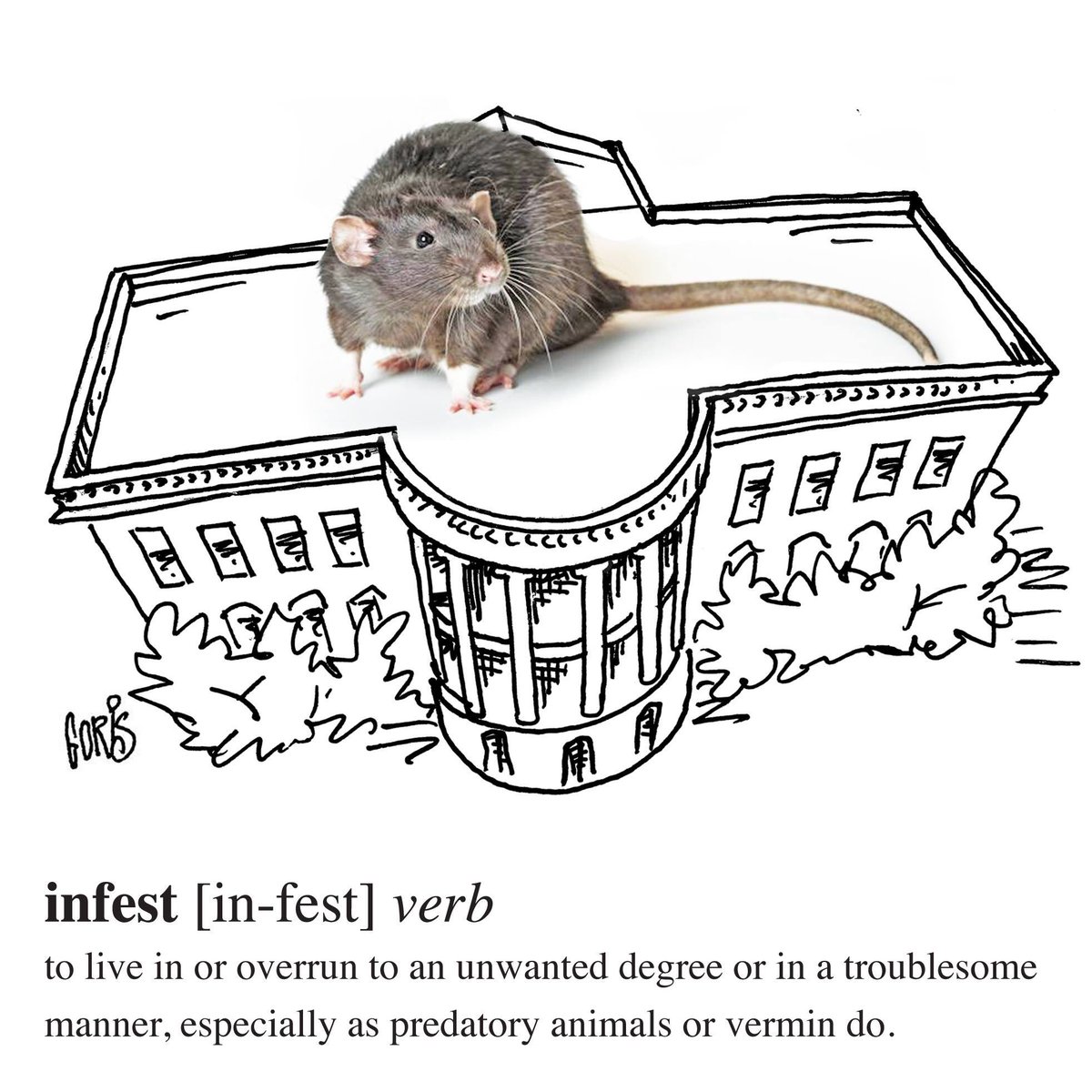 DennisGoris's tweet photo. Infested #BaltimoreSun #InfestedWhiteHouse #INFESTED https://t.co/OIoepfLaEh