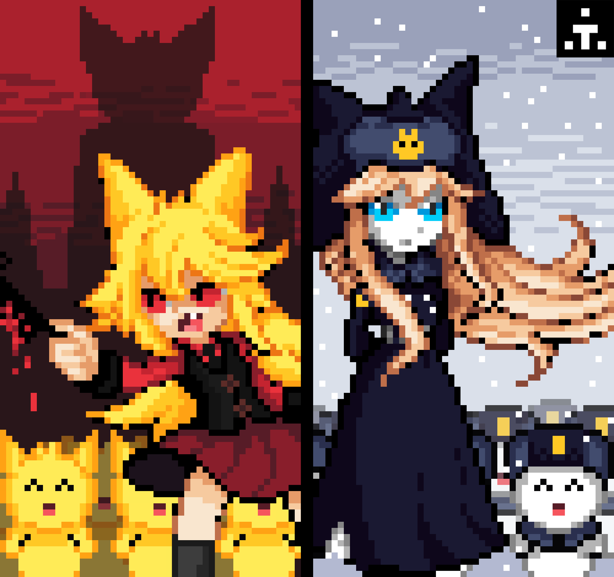 Mr_tucusito's tweet photo. Moge...Mogege...Mogeko¡¡
---
#MogekoCasttle #MogeKo #Mogekov #Casttle #pixelart #pixelartist #Prosciutto #Mogege #fanart #digitalart #pixel_dailies #Pixel #ArtistOnTwitter @ArtePorDoquier_ https://t.co/Mkaxt75yOX