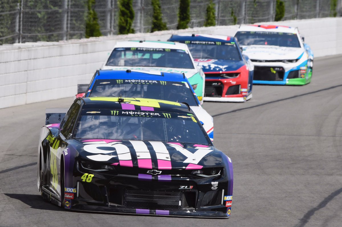 allyracing's tweet image. Stage 2 winner -&amp;gt; @JimmieJohnson !! 🏁🏁🏁