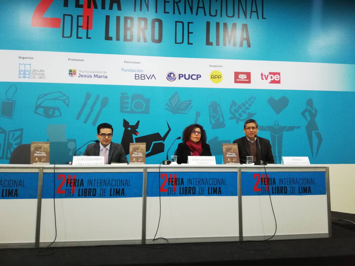 FondoEditUNMSM's tweet photo. Gracias a todos los que asistieron a la presentación del viernes, en la #FILLima2019, de «Tengo el color mismo de mi Madretierra» de Guissela Gonzales. Aquí les compartimos algunas fotos del evento.
Recuerden que pueden adquirir este interesante libro en el #Stand183.
#UNMSM https://t.co/KnlneoFmam