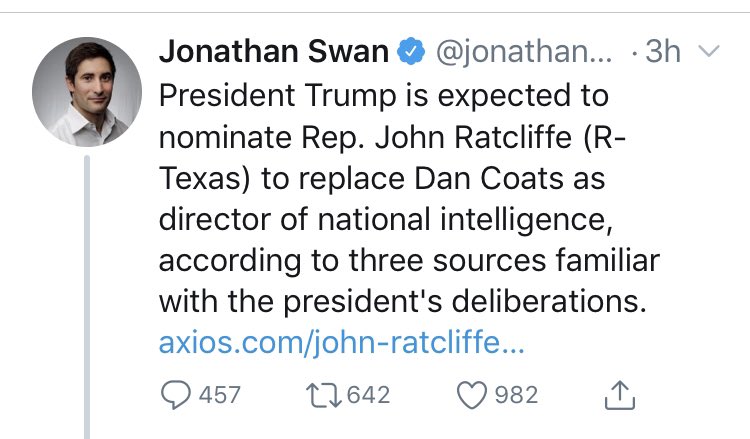 32/ Today, Swan broke a story and Trump confirmed it hours later. It is accurate scoops like these that makes people think his fake news/sources are also real. He spreads fake sourced/fake news to make it appear that he is more connected than he is, and to generate real sources.