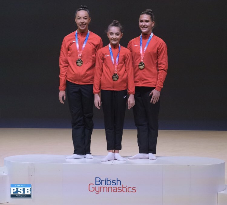ACRO (1) | British Champions alert 🏆🥇 Massive congratulations to our newly crowned 12-18 WG British Champions Scarlett, Ellie &amp; Rebecca from <a href="/acrobay06/">Acrobay</a>. The girls performed brilliantly in the final to take the crown. Well done girls and to your coaches too 🎉👏🏼