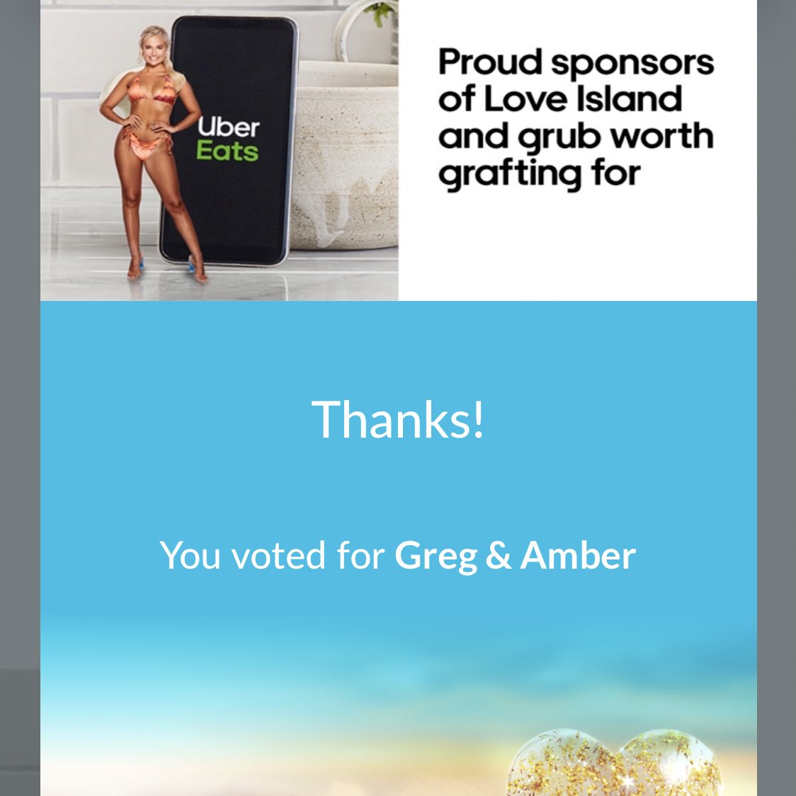 ambersgreg's tweet photo. THIS IS THE ONLY THING you should be doing right now, amber and greg 🙌🏻🙌🏻🙌🏻🙌🏻 #loveisland https://t.co/41dTNcJFFq