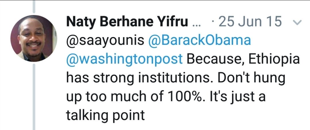 Directly/indirectly Ethiopia was under the minority TPLF rule for 27yrs. It was achieved with fake elections & unchecked support by the west, especially the US (S. Rice).Naty's take on 2015 Election:EPRDF (aka TPLF) won all seats & Naty defended the result & its mechanism.