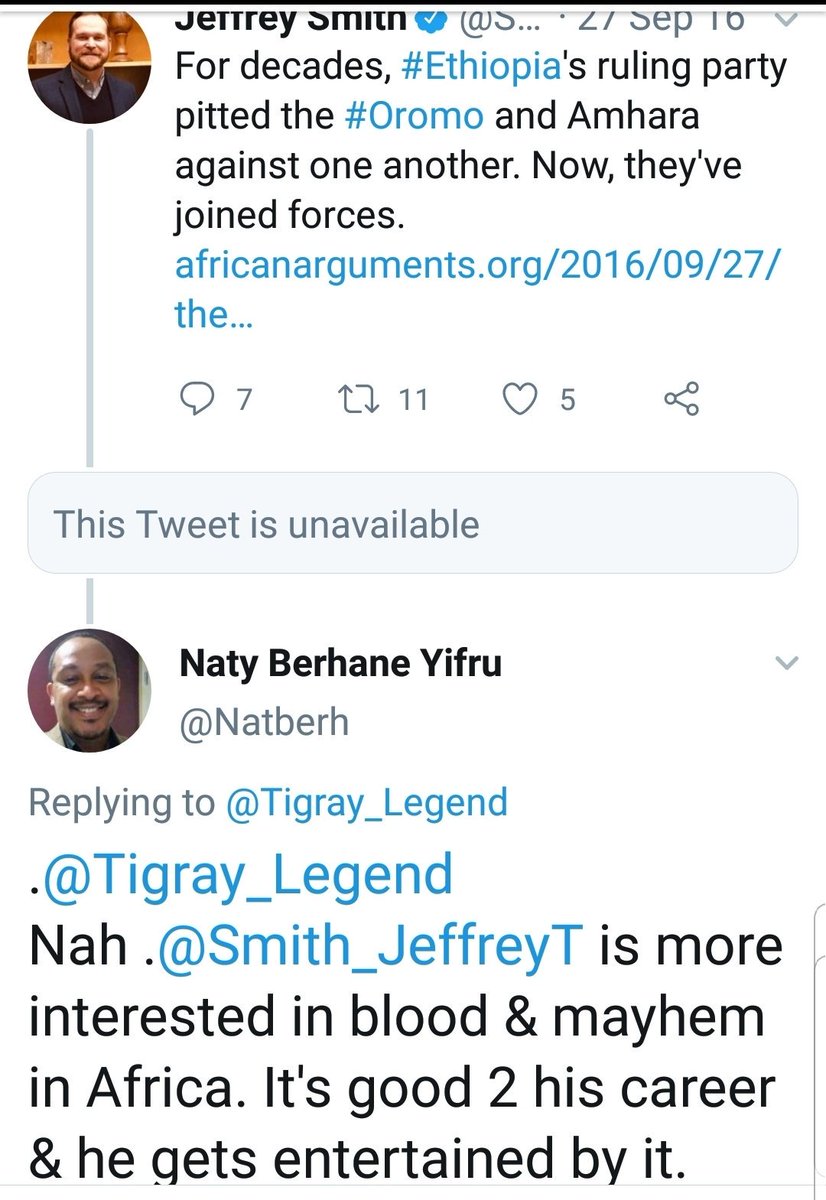 Here are some of his defensive & offensive postures, it almost feels like as if he was legitimizing the massaccre. @Tigray_Legend &  @ThatEthioBoy, a well known TPLF diehard supporters, who were also happily approving the massaccre.Why denial?Happy to hear reasons from others.