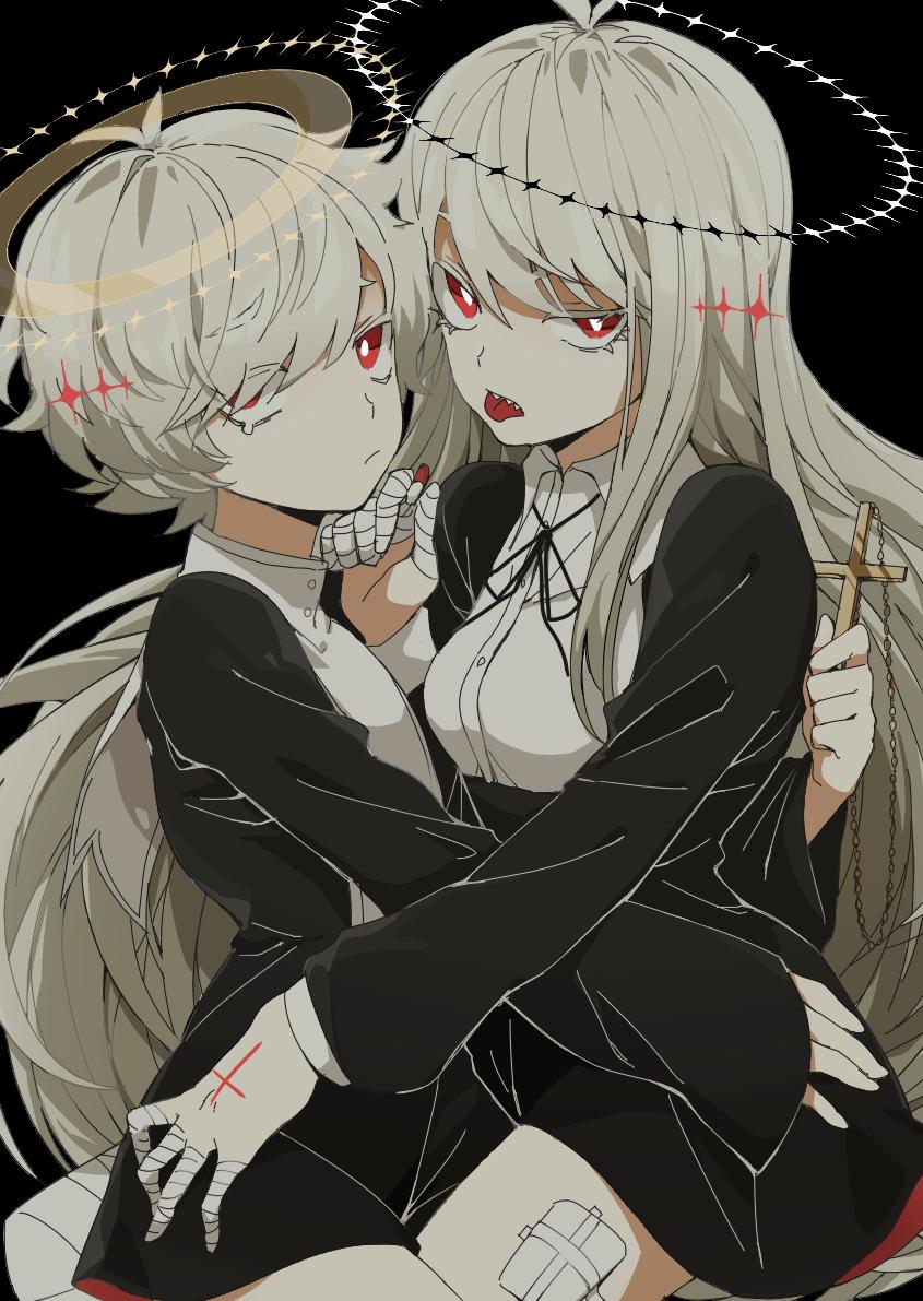 「【ボカロ】ゲキヤク×カゼヒキ?✝️ 」|nのイラスト