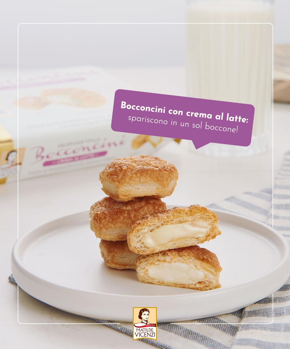 Ogni volta che apro una confezione di #Bocconcini ripieni di #crema al #latte spariscono in pochi minuti: succede anche a voi?