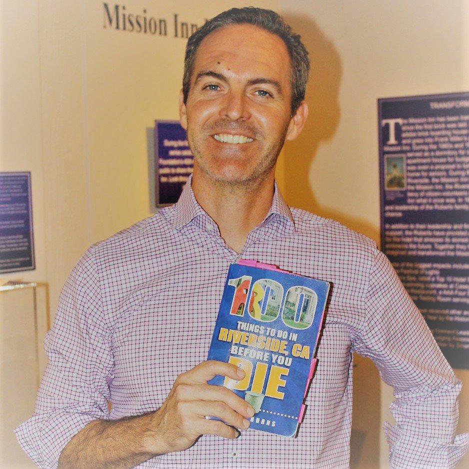 Meet n' greet with local author Larry Burns, author of '100 Things to Do In Riverside Before You Die' at the Mission Inn Museum on Aug. 17. Free event, both books available for purchase. RSVP requested to MissionInnMuseum.org/Burns. #ShopLocal #ShopSmall #HometownPride #IEStrong