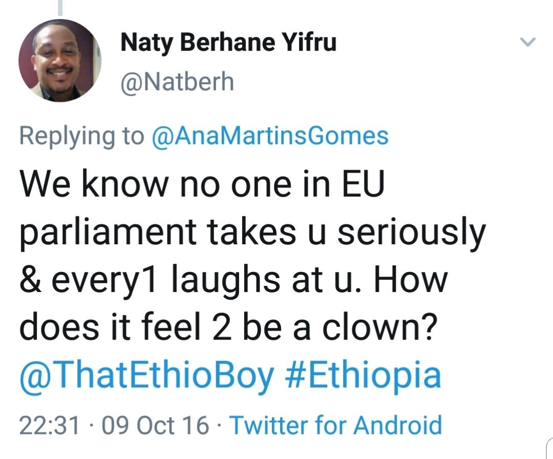 Finally, my Q to  @Natberh is, you remained silent when YOUR compatriot were massacred by TPLF in broad daylight, why are you now shadding a crocodile tears on Eritreans matters? Motive?Why were you diffending TPLF? Incentives, if there was one? Regrets, If any?-END-