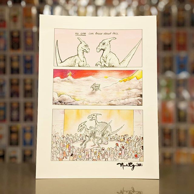 jayncoke's tweet photo. Perry Bible Fellowship - "One Time Thing" Print - Signed by Nicholas Gurewitch

#perrybiblefellowship #onetimething #comics #webcomics #dinosaurs #print #nicholasgurewitch #signedprint #printcollecting #jayncoke https://t.co/KhuO6a6kZ6 https://t.co/suu8MdVsMh
