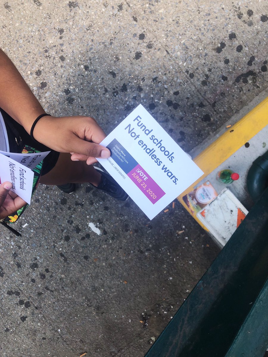 AndomForNY's tweet photo. #TeamAndom was represented well by the #StudentSquad for our very first official campaign canvass. We connected with community members and made some new friends around Van Cortlandt Park. There was great conversation on why people don’t vote, the war on Yemen, &amp; money in politics https://t.co/TTTaHdtcoO