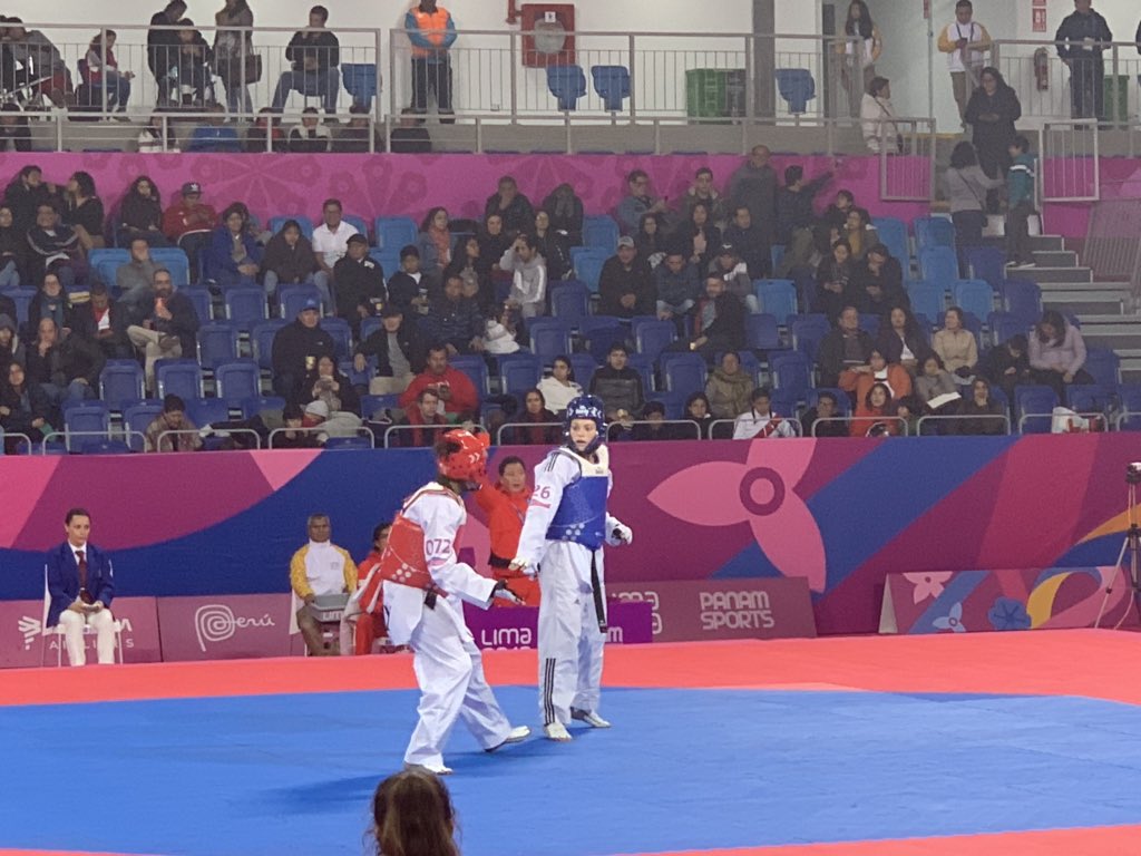 Jocelinflores's tweet photo. TAEKWONDO 🥋🇲🇽🥋

#JuegosPanamericanos2019 

Fabiola Villegas cae 35-15 en Cuartos de Final de 57 kg ante la panameña Carolena Carstens 

@record_mexico https://t.co/WPJw8RhmmS