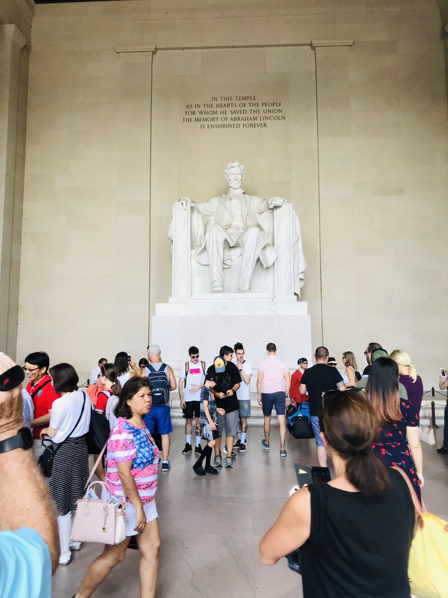 When you get a chance to visit the statue of Sir Abraham Lincoln in Washington the Man for whom i read in history and at my secondary school level as a Leader of world and advocate of Civil Human Rights. Blessed to be here. ❤️👍. @StateIVLP @IVLPIIEDC @USCGLahore @StateDept