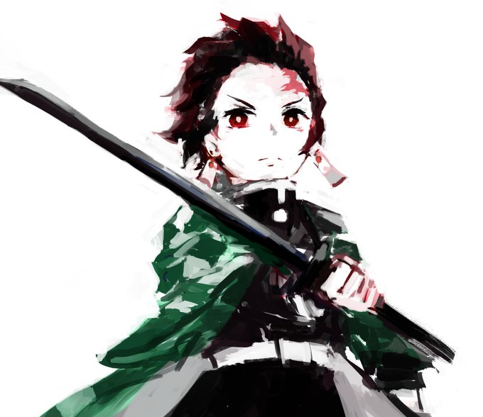g-naiさんがTwitterに投稿した竈門炭治郎(鬼滅の刃)のイラスト。