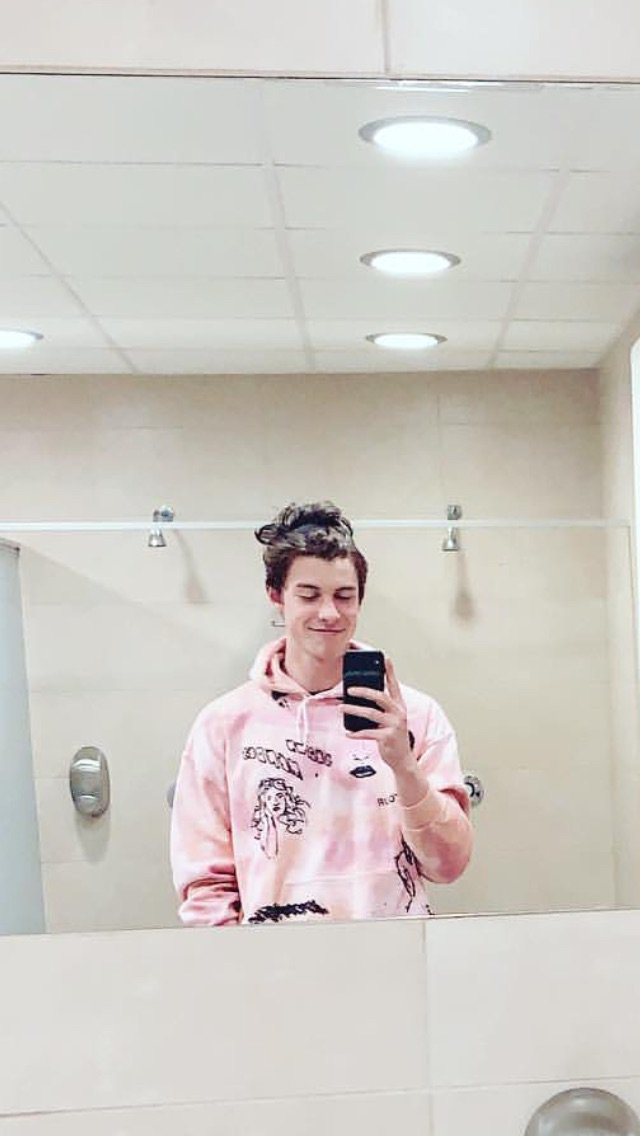 When Chloe ties up his hair.