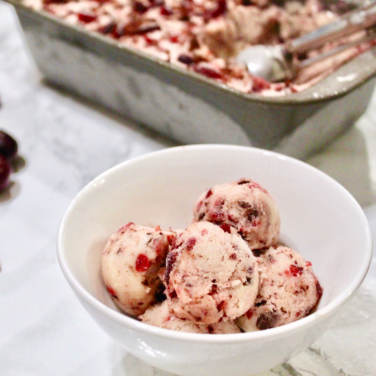 Stay cool and satisfy your sweet tooth with this yummy dark chocolate cherry nice cream from our friend Bliss in the Kitchen. Get her recipe on our blog: fdirect.co/cherrynicecream