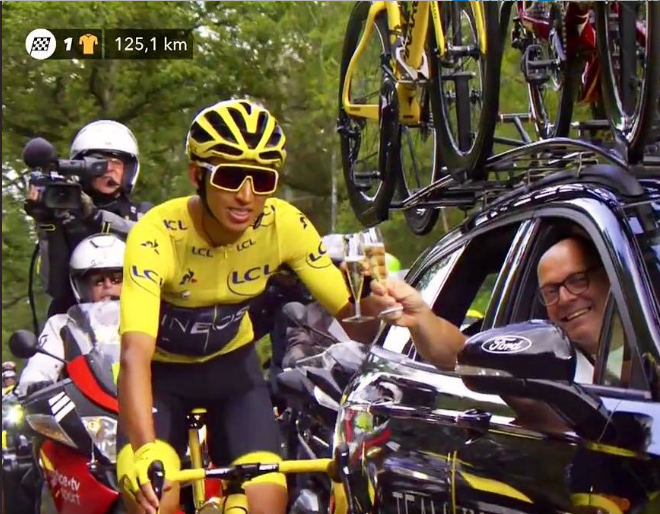 manzo2313co's tweet photo. En 1952 el francés José Beyaert ganó la vuelta a Colombia. @Eganbernal en el 2019 gana el @LeTour  @TeamINEOS @mario_sabato   #TDFxESPN https://t.co/Pbpzqf7FK4