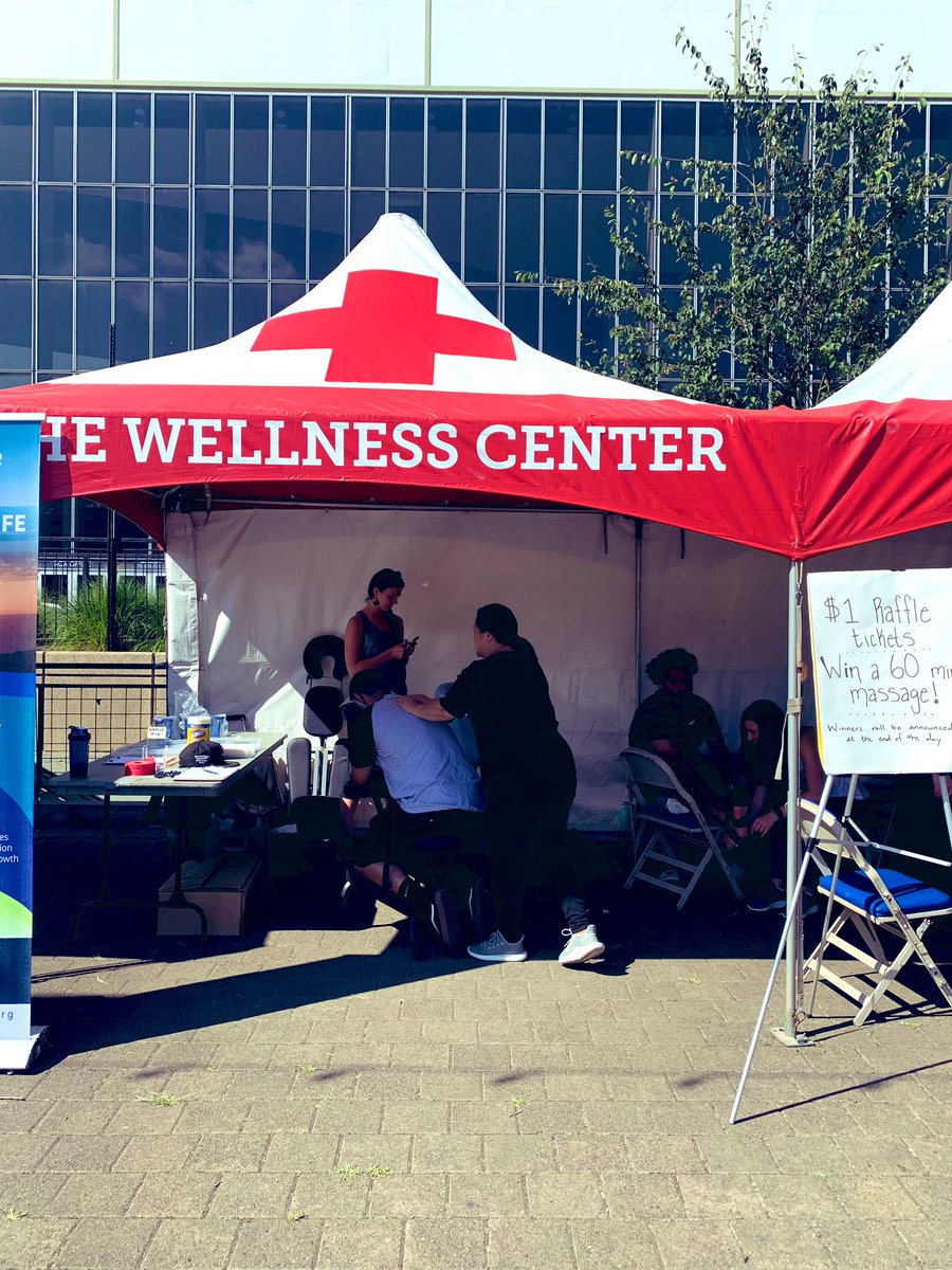 Stop by <a href="/TWCpdx/">TheWellnessCenterPDX</a> First Aid tent to recover, patch up &amp; get ready for the next game!