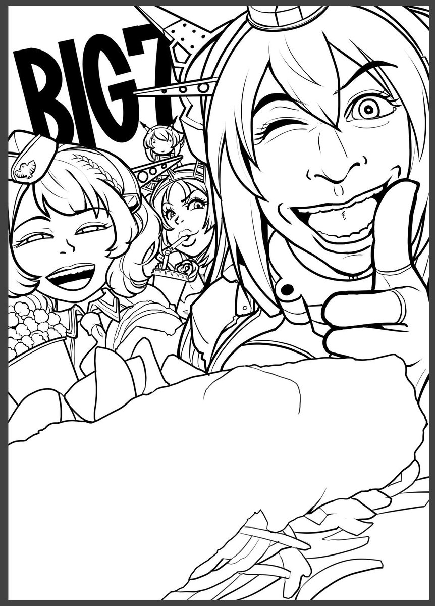 うーん久々に艦これ描くからなんかどういう絵柄で書いていたか忘れたなぁ、うーん勢いをつけて、感情をのせて…こうだ! 