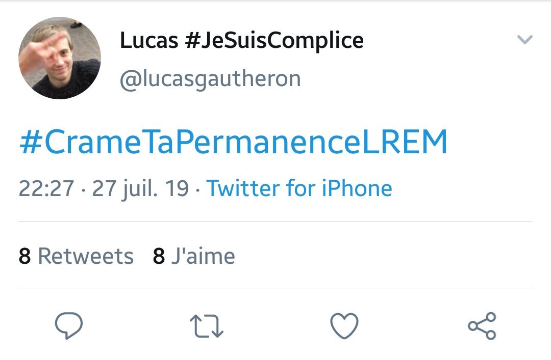 La démocratie selon @lucasgautheron, membre de la @FranceInsoumise et 'journaliste' sur @LeMediaTV. Le genre de type qui n'a de cesse de dénoncer la 'dérive autoritaire du pouvoir'...