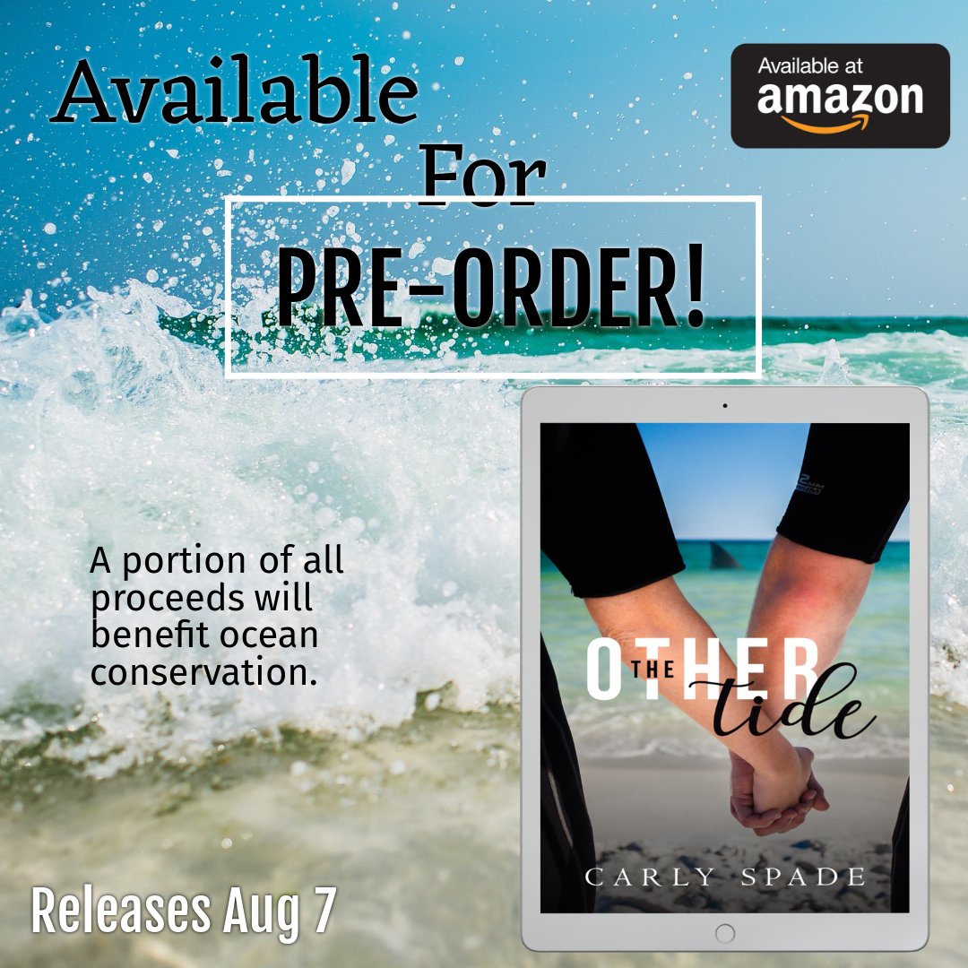 carlyspade's tweet image. PRE-ORDER LIVE! Main character inspired by @PauldeGelder 's story comes a slow burn romance amidst a Great White shark expedition in Australia. A portion of ALL proceeds will benefit ocean conservation (charity TBA). @SharkWeek #WritingCommunity #SharkWeek amazon.com/dp/B07VSZJZCZ