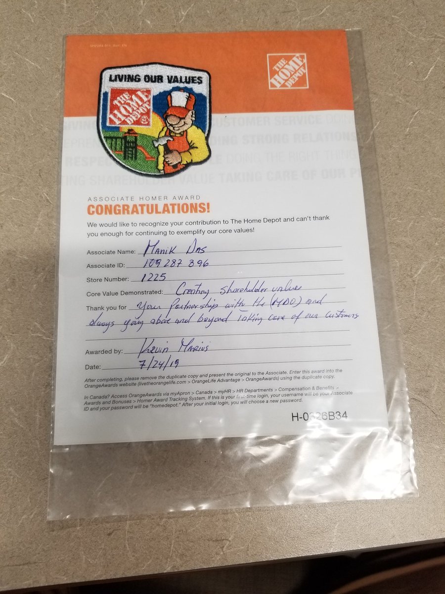 captenkev's tweet photo. Great Job to Manik from #store1225 always taking care of our customers & creating shareholder's values . He sold over 100 appliances to a contractor, with the partnership of the MDO, HD now have a customer for life. #MDO5826 @McVeighTHD @dixonshamika83 @Perrelli_45 @MsCarly_HD https://t.co/LpEgcPasTB