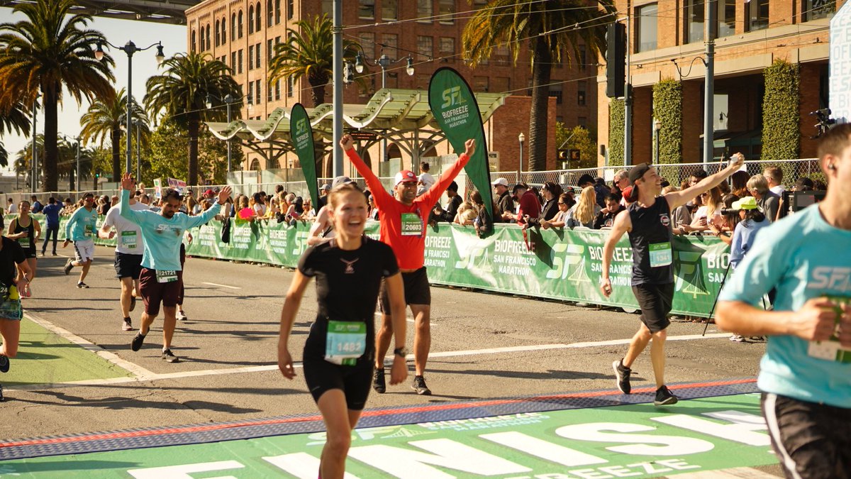 Biofreeze's tweet image. Hustlers. Champions. Badasses. 

Marathoners. 

YOU did that. Congratulations!
#BiofreezeSFM #FeelNoLimits @theSFmarathon