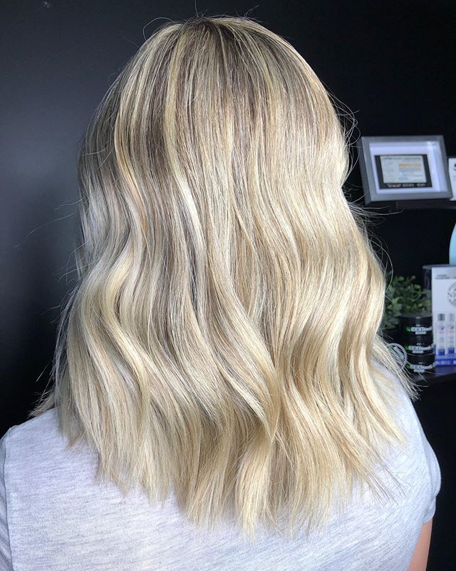 Blonde blonde blonde + lob 💙 hair by @Ayla_halifax_hair