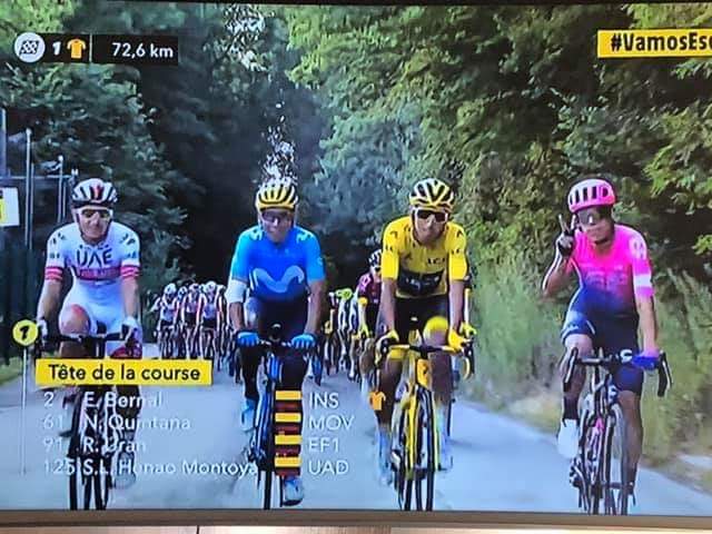 Gustavocortes's tweet photo. @mario_sabato @victorhugopenag #TDFxESPN top... mucha clase en una sola foto.... https://t.co/KX8cHHRF8q