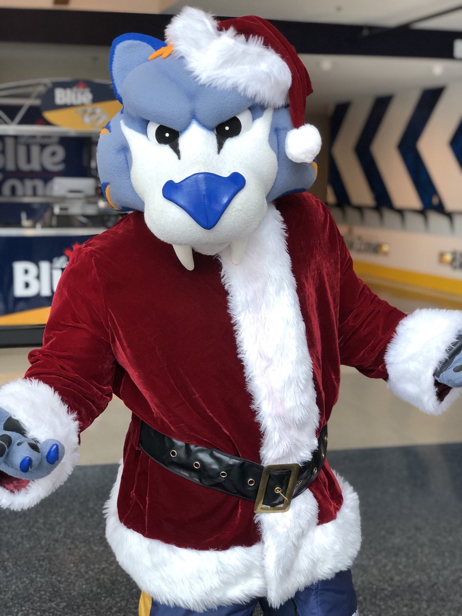 PredsNHL's tweet photo. Santa Claws 🎅

#Preds | #ChristmasInJuly https://t.co/SOAzKkEJf3