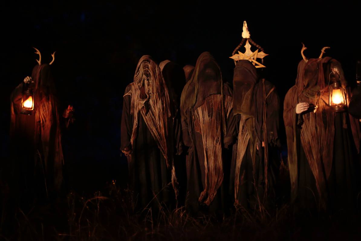 MondayAt1101AM's tweet photo. Ok... What type of ceremony is this? Why are these people in #MONDAYAT1101AM wearing creepy robes? Watch this thriller on Amazon prime. https://t.co/bnwQrN3g5E