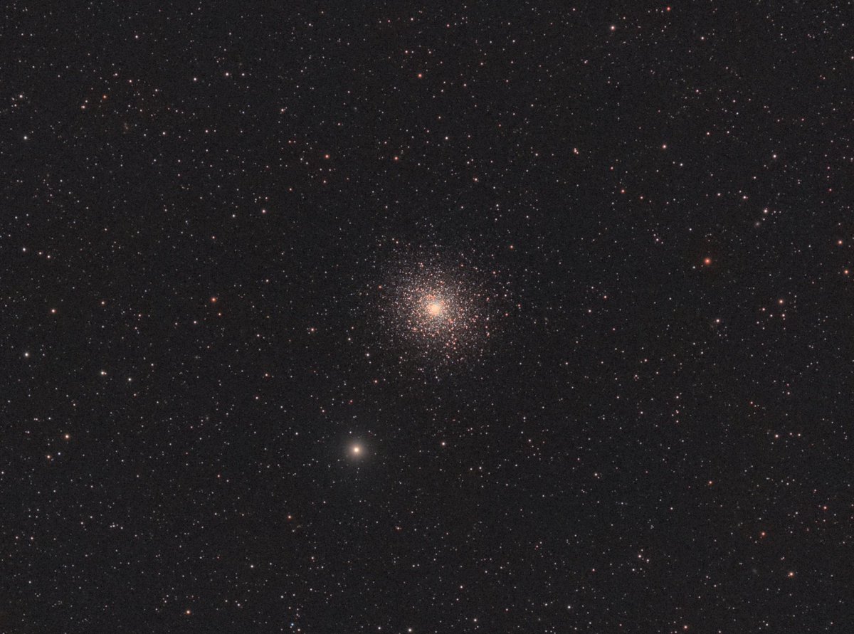 MR_IR_AP's tweet photo. The globular cluster M5 in the constellation #Serpens. The cluster lies 24 500 ly from the Earth and contains more than 100 000 stars. I collected more data this year #Astrophotography #astronomy #dso #deepsky #globular #cluster #skywatchertelescope #ed80 #canon #450d https://t.co/7fJaQo1PXY