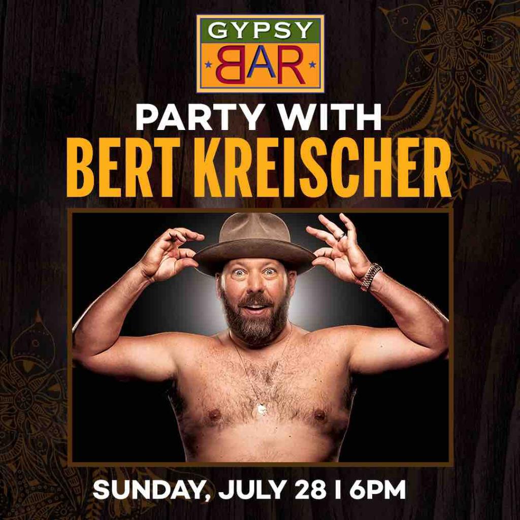 BorgataAC's tweet photo. Weโre partying with @bertkreischer at #GypsyBar tonight! ๐ป Join the fun at 6p. https://t.co/OrkQZgmnfv