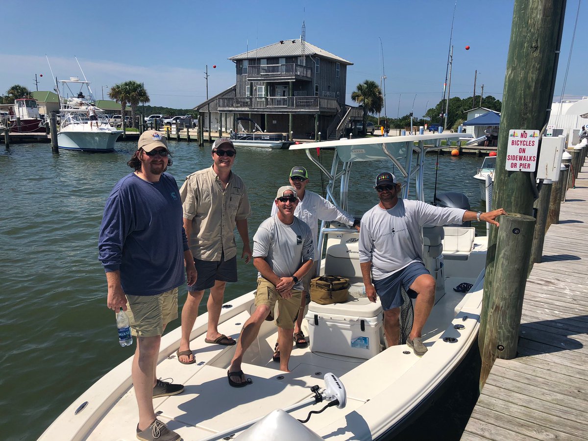 The #almswaterjam inshore fishing tournament kicked off bright and early this morning.