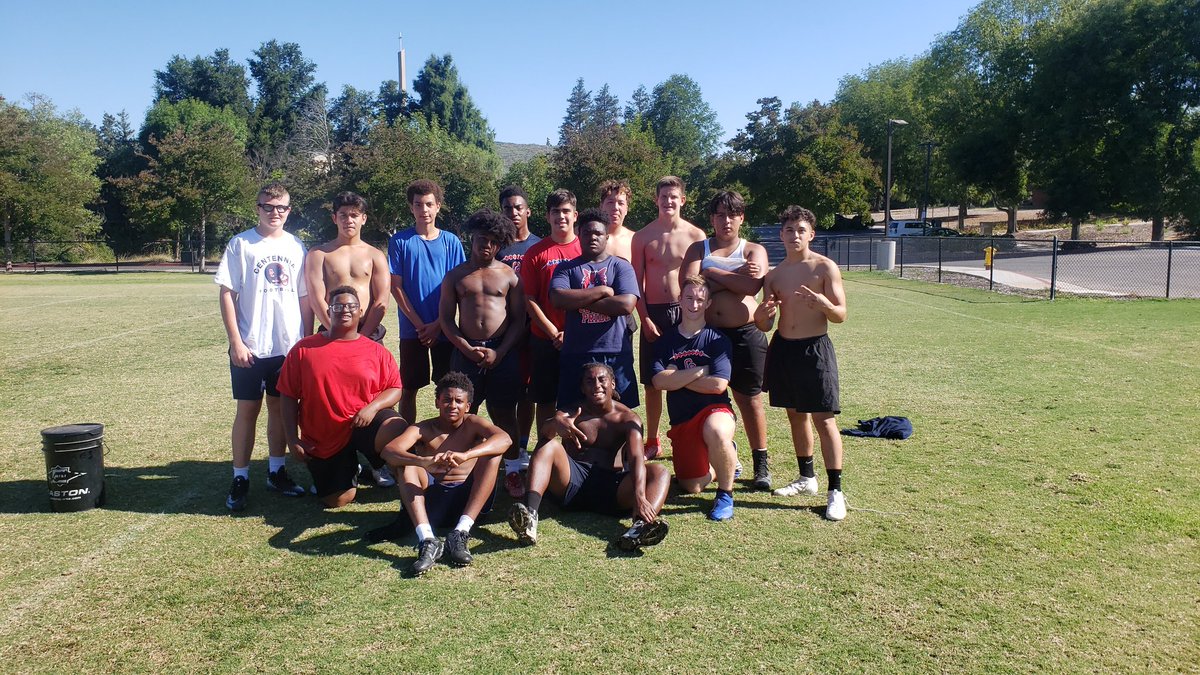 TimWikoff's tweet image. Some of the Freshman who attended Cali Camp. The future of Centennial working hard.  #calicamp2019 @Cehsfootball