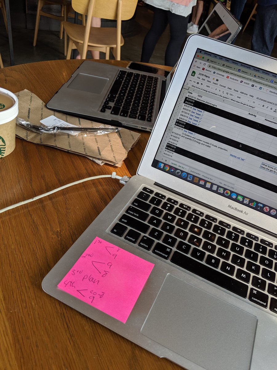EdelMeganSCES's tweet photo. Getting ready for the 2019-2020 school year with some #crosscountycollaboration with @MsA10STEM

#FoCo meets #oneDawson #science #middleschool #collaboration #newideas https://t.co/KbXQFOxOYp