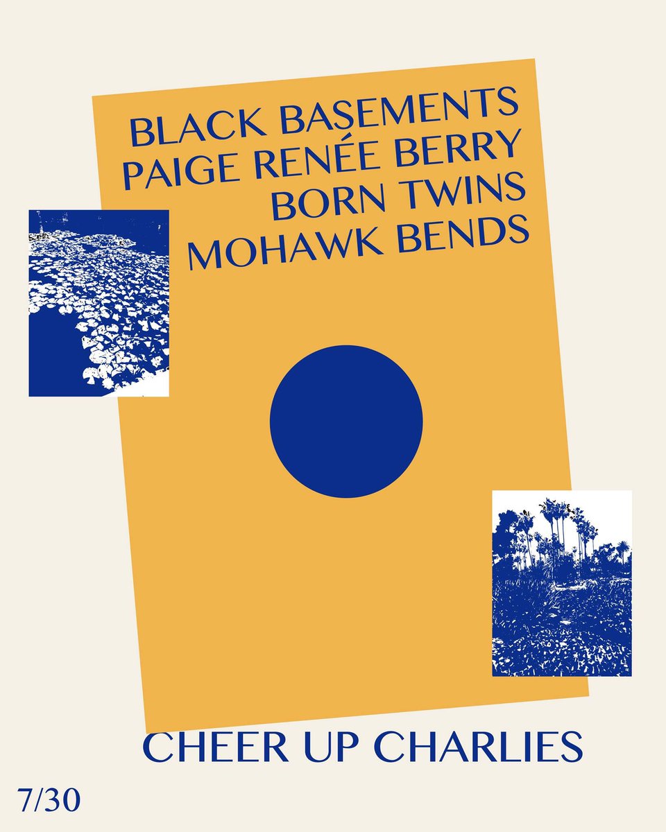 ✨ Catch <a href="/BlackBasements/">Black Basements</a> with <a href="/Tanqueraydreamz/">glitterjorts</a>, <a href="/BornTwinsMusic/">Born Twins</a>, and <a href="/MohawkBendsTX/">Mohawk Bends</a> at <a href="/CheerUpCharlies/">Cheer Up Charlies</a> on Tuesday 7/30! No cover, inside, 8pm Art by Chris Nordahl. 

✨ Facebook Event: bit.ly/chups730
✨ <a href="/Do512/">Do512</a>: bit.ly/blackbasement