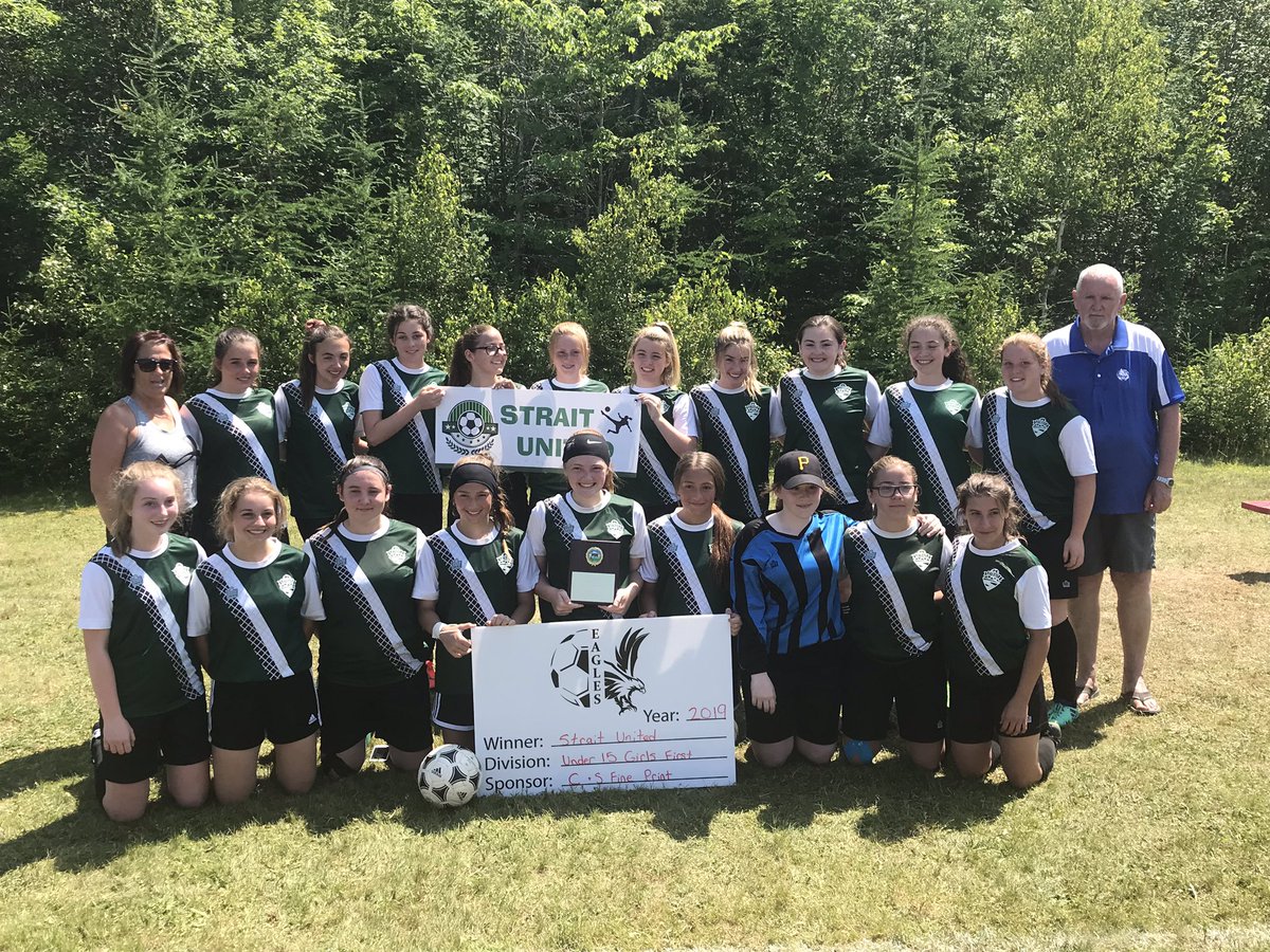 2019 Eastern PEI u15G First division champs.  B team from Cape Breton beats AA team from Valley 2-0 in final, how’s that for grassroots soccer!!!  <a href="/Soccer_CB/">Soccer Cape Breton</a> <a href="/SoccerNS/">Soccer Nova Scotia</a> @1015_The_Hawk <a href="/vanhalw/">Wilhelmus van Hal</a> <a href="/cbpost_sports/">Cape Breton Post Sports Department</a> <a href="/StraitReporter/">@StraitReporter</a> #underdogs #dontcountoutstrait