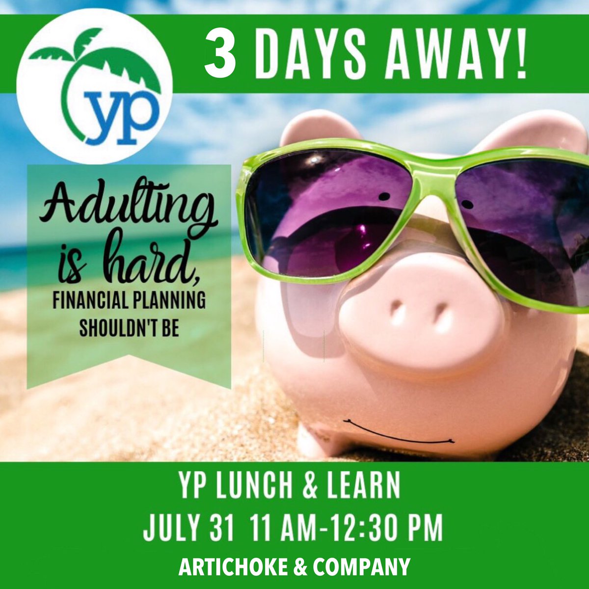 ✨✨3 Days until the July 31st Lunch &amp; Learn: Financial Planning!✨✨