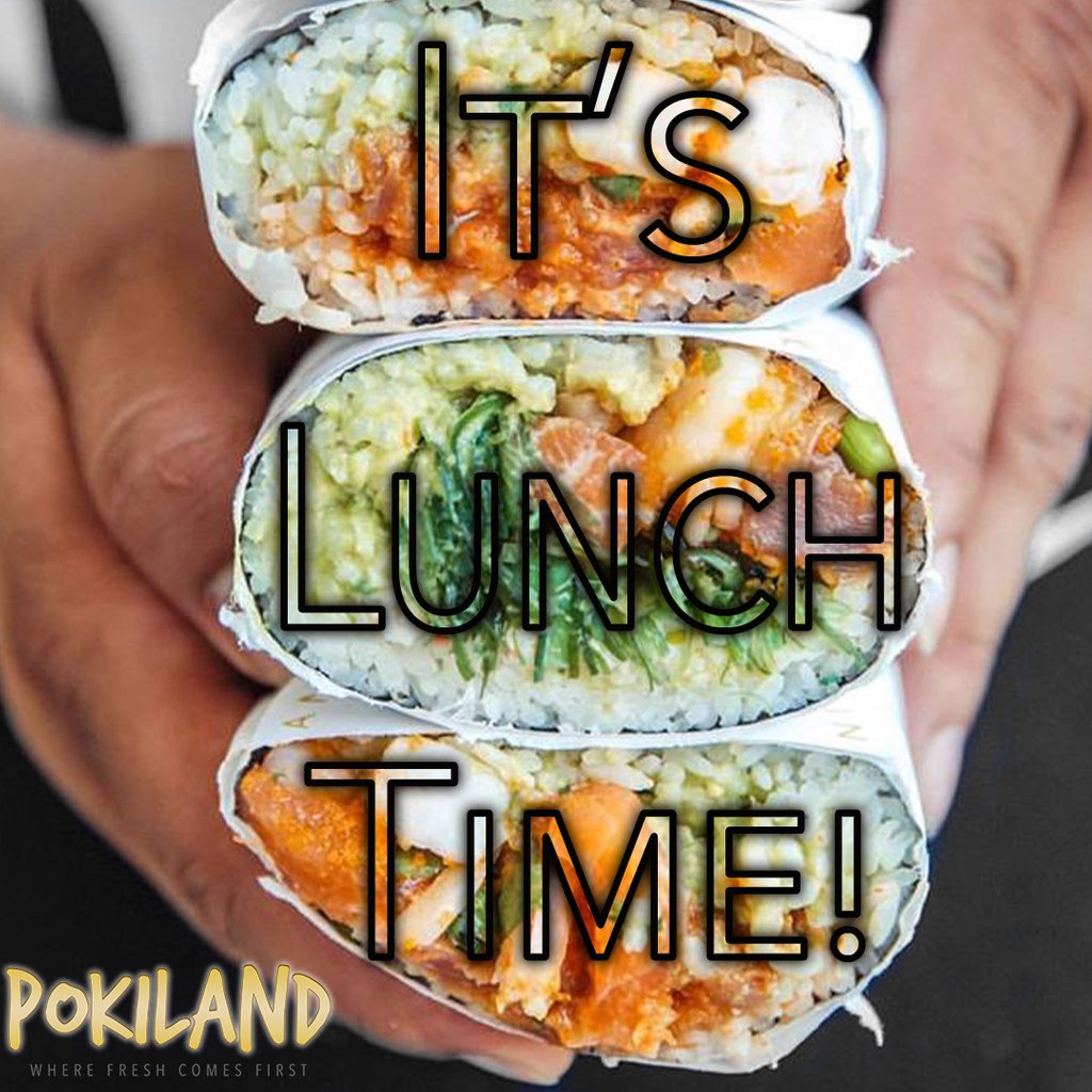eatpokiland's tweet photo. Stop on by and grab some delicious lunch. https://t.co/Na64i6M3Xr