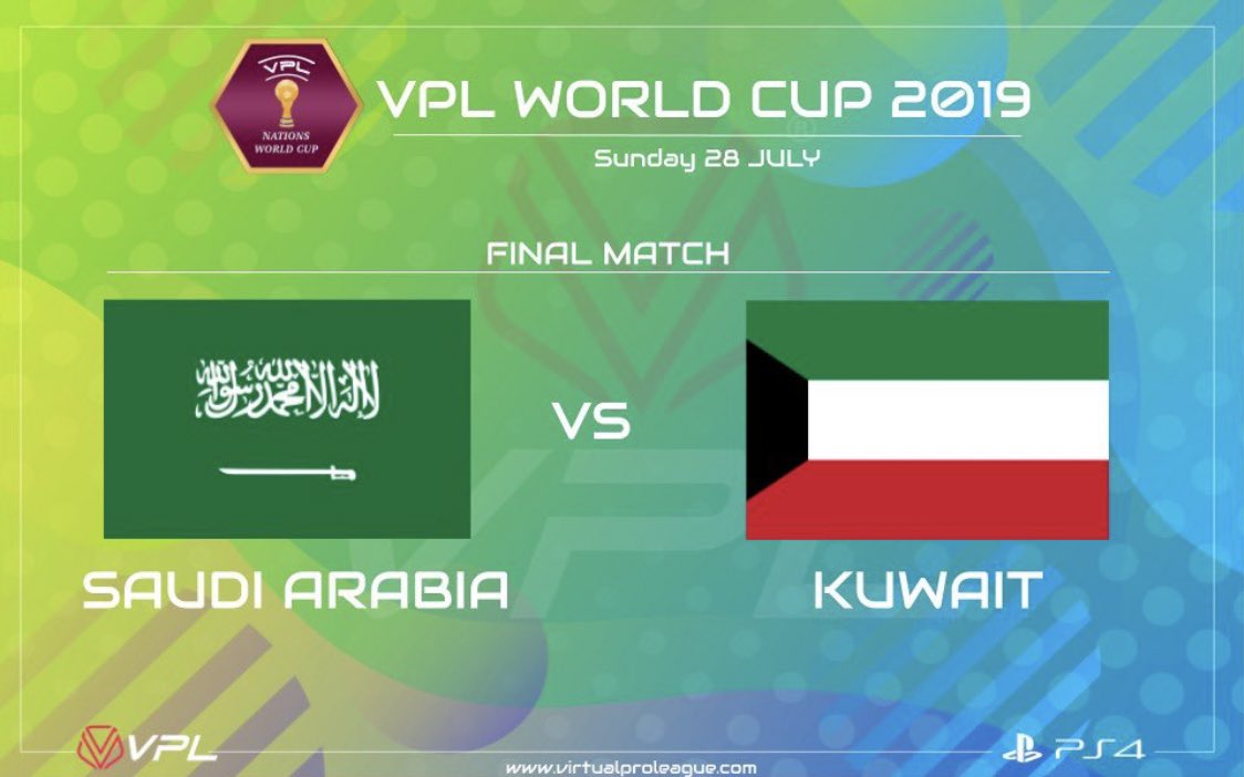 Final Match
🏆World Cup VPL <a href="/VPLglobal/">Virtualproleague</a> 
⚔️ Saudi Arabia
⏰11:45
🛡: 2 Games(Home-Away)
🎥: twitch.tv/vplksa
🎙:<a href="/marwankoh/">Marwan Khaled</a> 

#ليله_الحسم
#بروكلوب
#برو_كلوب