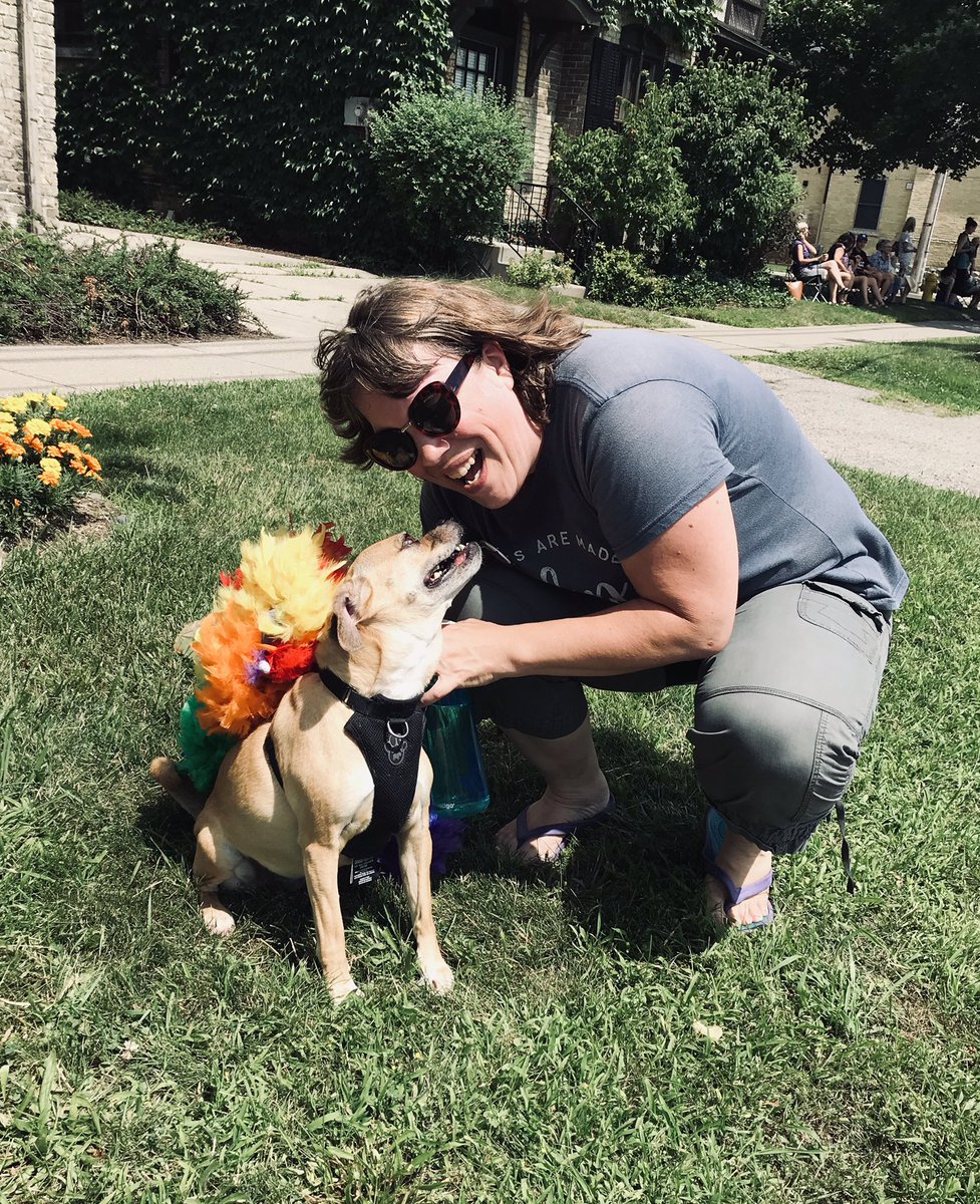 debrafranke7's tweet photo. Happy Pride everyone! We loved joining the Pride Parade with the @londonlibrary today! #PrideLdn19 #PrideInLondon #prideparade #dogswithpride #ldnont #HappyPride2019 https://t.co/fGoFycBv10