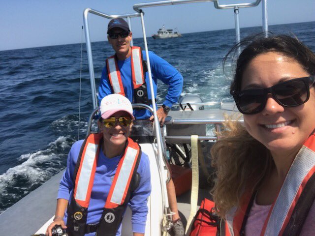 @NOAASBNMS crew is out in the sanctuary today for our #outreach & #education program, Boater Outreach for Whale Watchers aka BOWW. We’re talking to rec boaters, answering questions about #whales & educating folks about safe #whalewatching operations. #GetIntoYourSanctuary