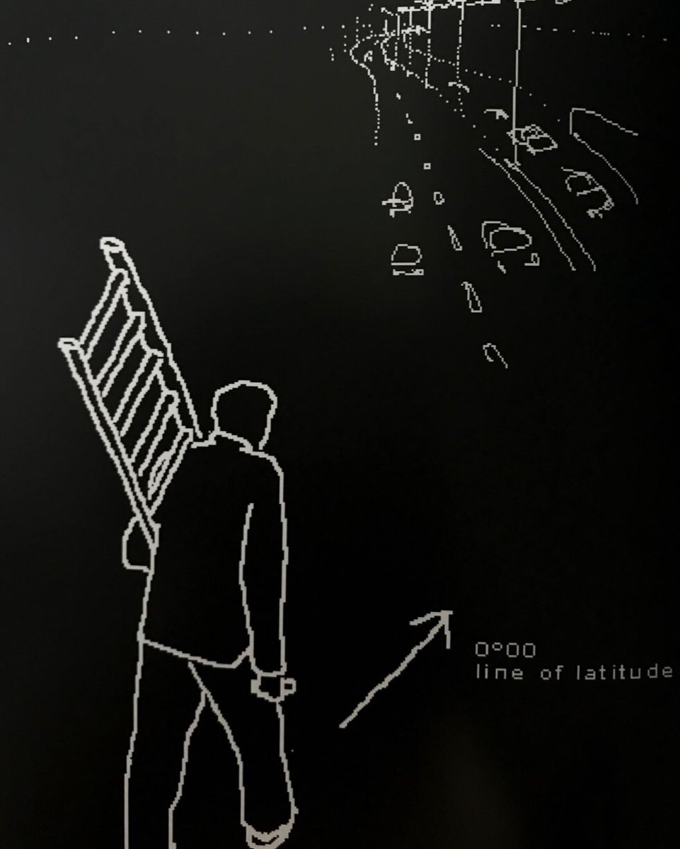 MoW_US's tweet photo. Simon Faithfull, Proposal for 0°00 Navigation, 2008 #WalkingArtist #SimonFaithfull #WalkingArt https://t.co/1t8dG4Wfy3