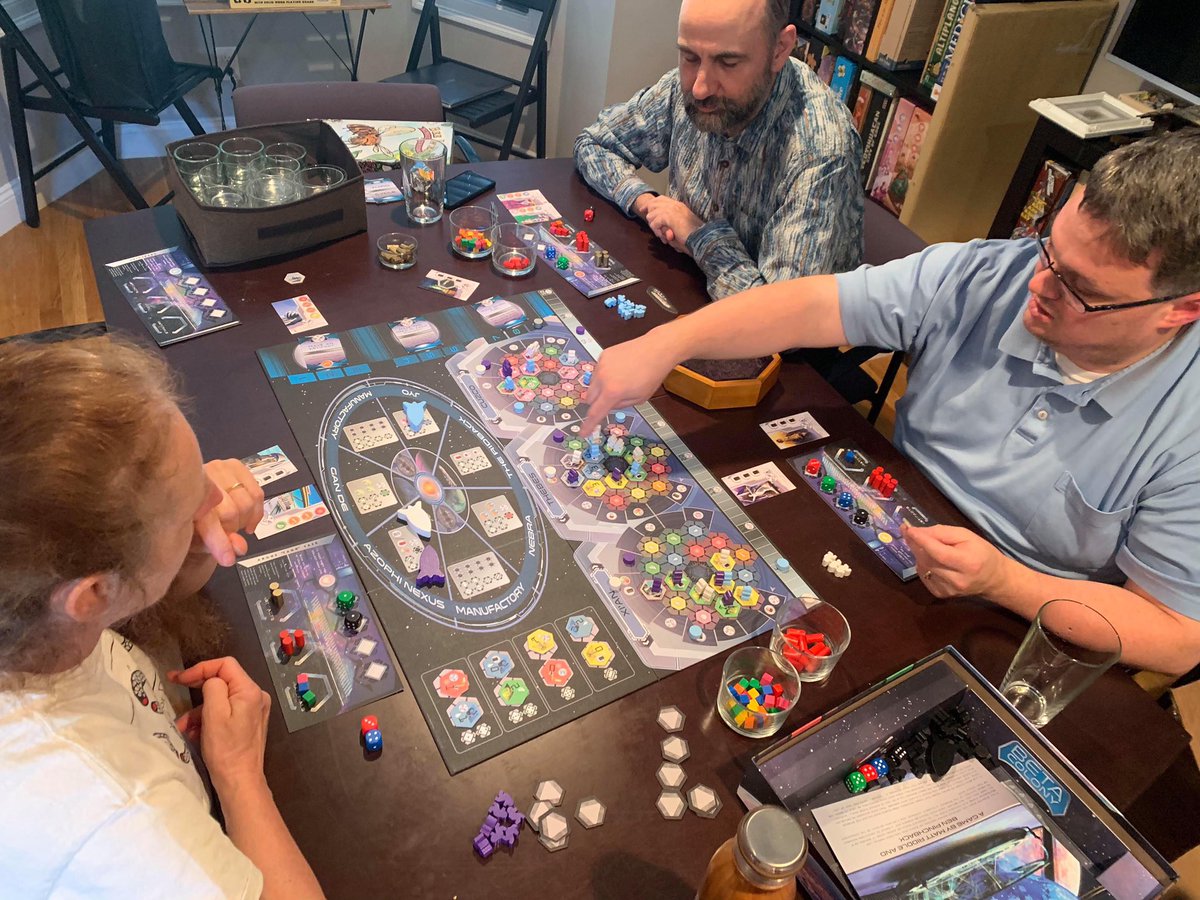 HeavyCardboard's tweet photo. Playing #BetaColony from @riograndegames at #GameDay at HCHQ: A Photo Series.

😊 This looks interesting.

😃 Having so much fun!

🤔 Mistakes have been made!!

#PlanBetter #PlayAllTheGames #PlayHeavy

Coming soon to the @HeavyCardboard YouTube Channel 🐘 https://t.co/ykFqfVEWy4