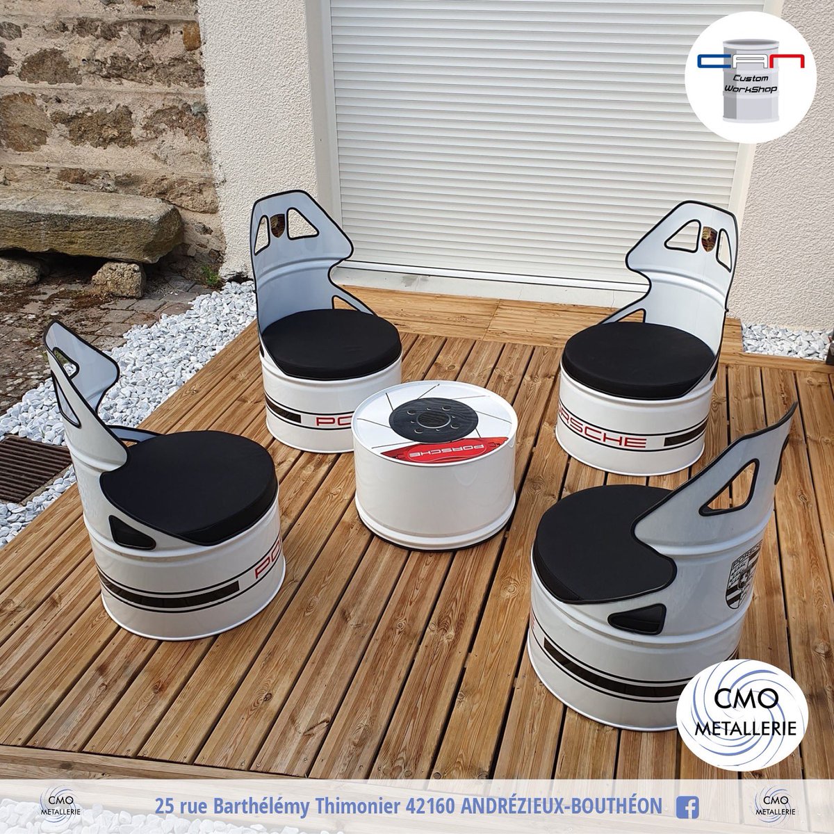 batichap's tweet photo. Belle réalisation signée CAN l'Atelier perso et CMO nos partenaires  pour les fans de cette célèbre marque de voiture.🏎

Contactez-nous 📩 pour vos demandes. Nous aurons toujours une solution pour vous.

#CMO #Métallerie #CAN https://t.co/VsYEbzPRzO